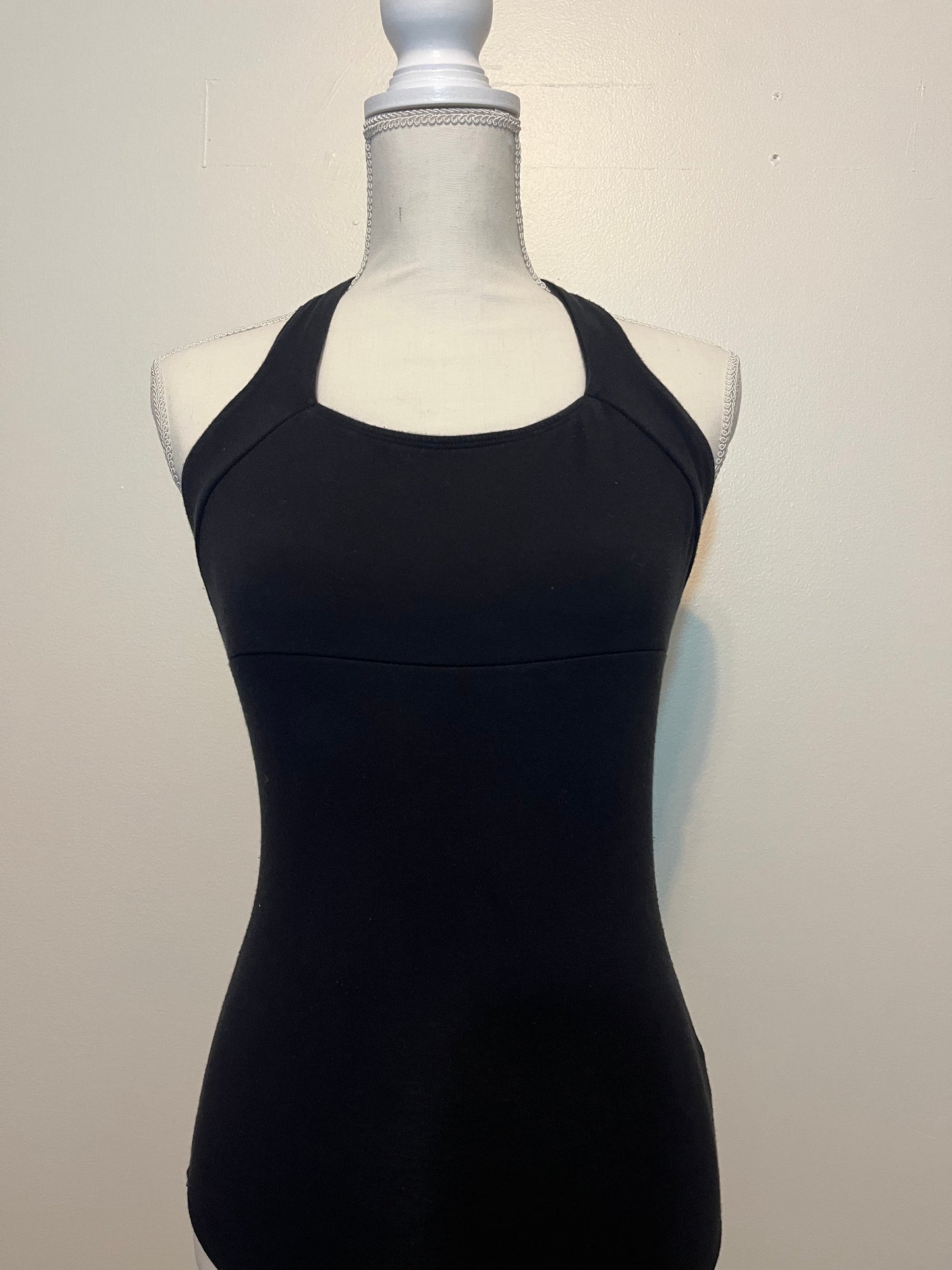 Theatricals Black Halter Neck Leotard Adult Medium