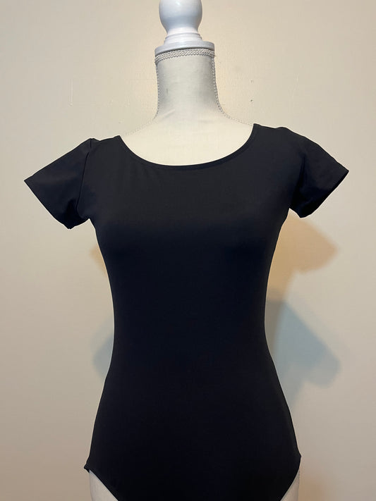 Capezio Black Short Sleeve Leotard Adult XLarge