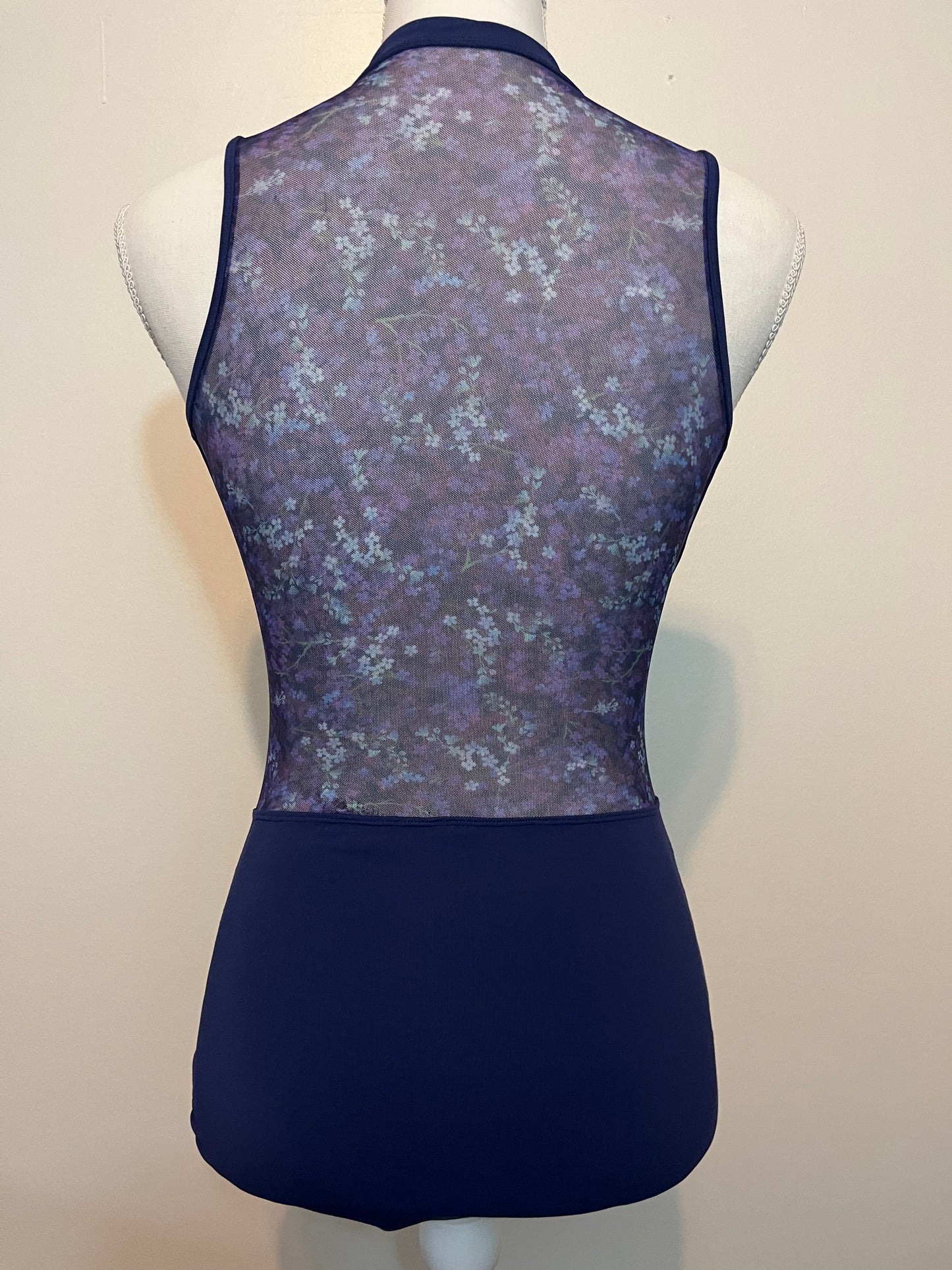 Bloch Purple+Floral Leotard Adult Medium