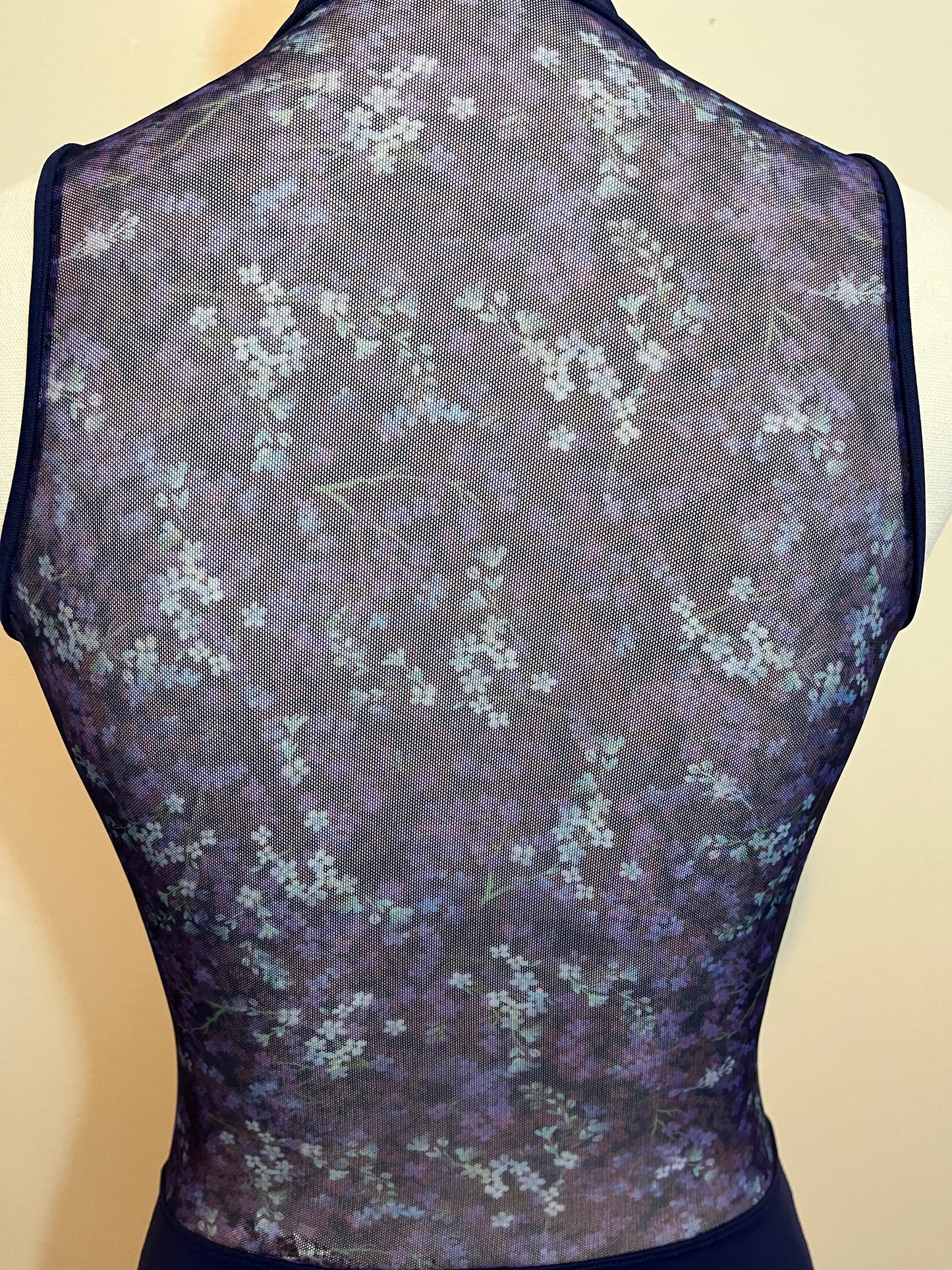 Bloch Purple+Floral Leotard Adult Medium