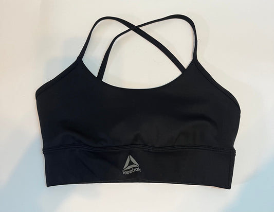 Reebok Black Sports Bra Adult XSmall