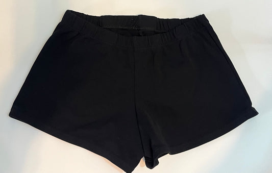 Capezio Black Shorts Adult Medium