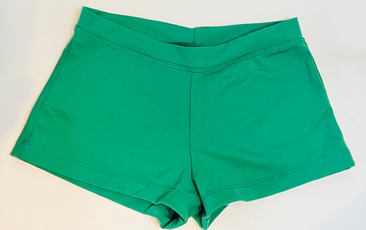 Capezio Green Shorts Adult Medium