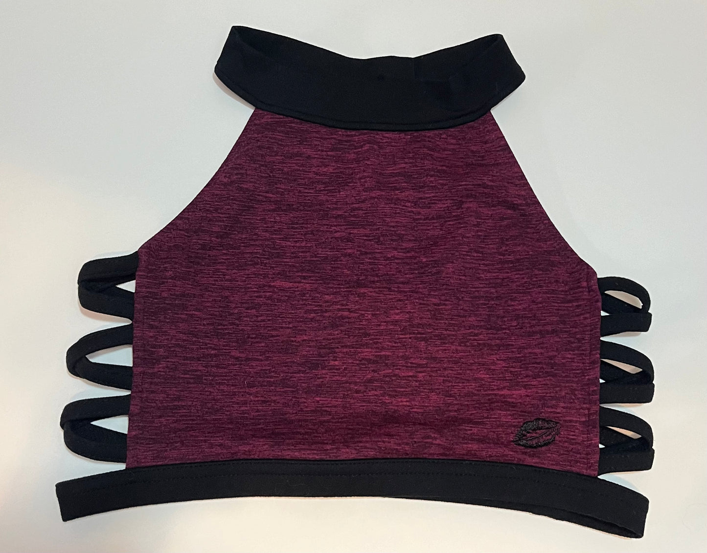 California Kisses Maroon Sports Bra Juniors Small