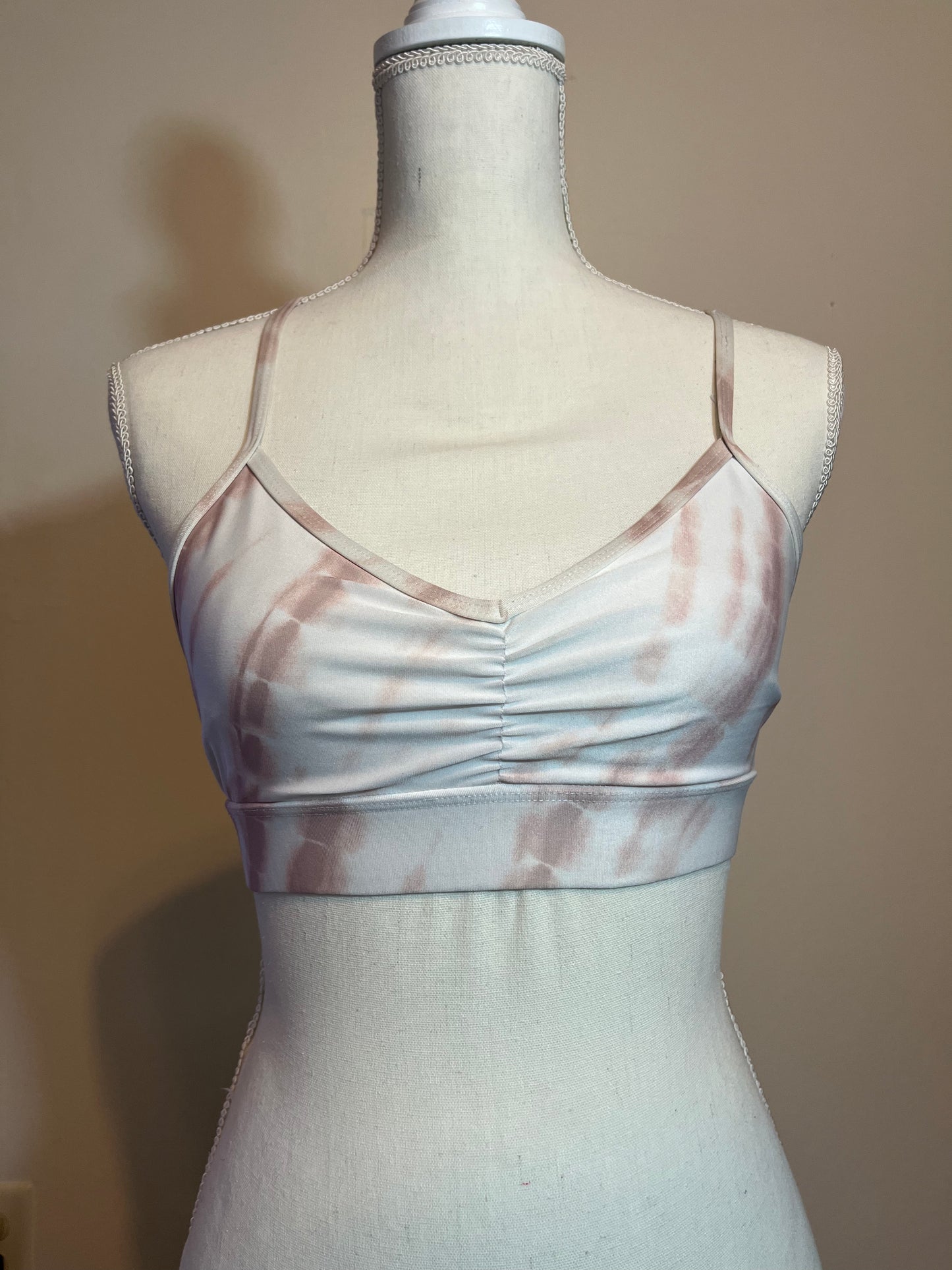 Forever21 Pink Tie-Dye Sports Bra Adult Small