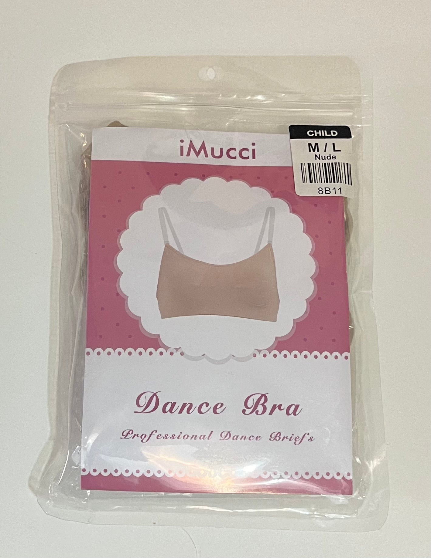 IMucci Nude Sports Bra Child M/L