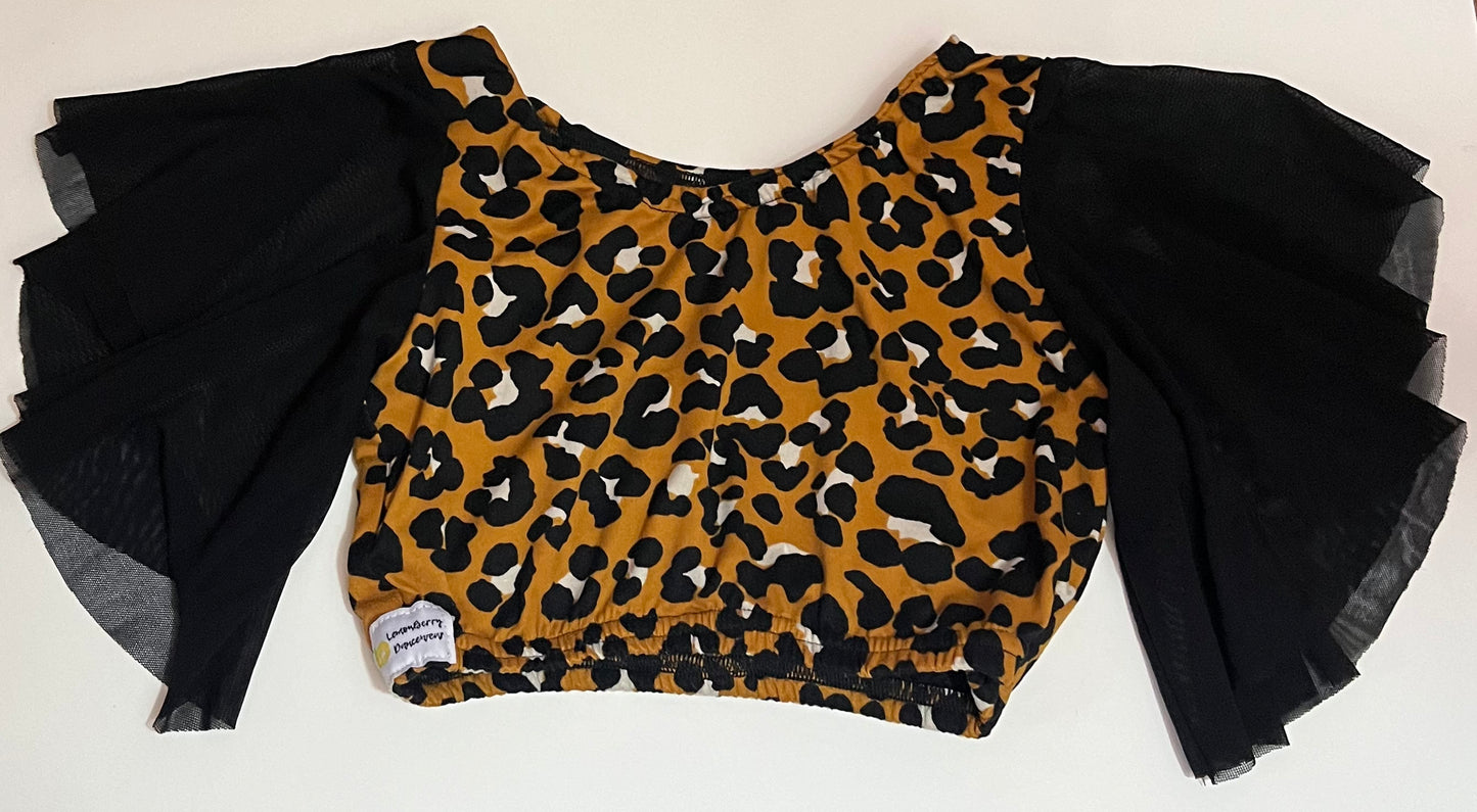 LemonBerry Dancewear Leopard Print Child Large