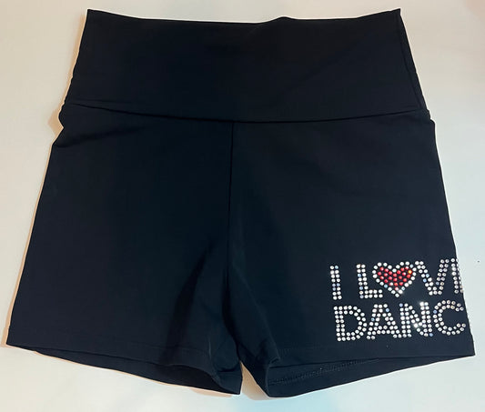 Trendy Trends "I Love Dance" Shorts Child Large