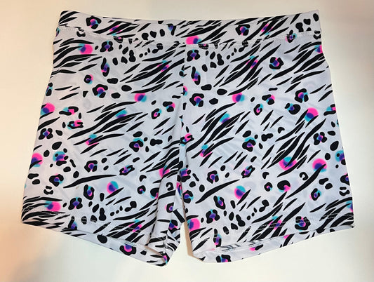 Animal Print Shorts Child XLarge