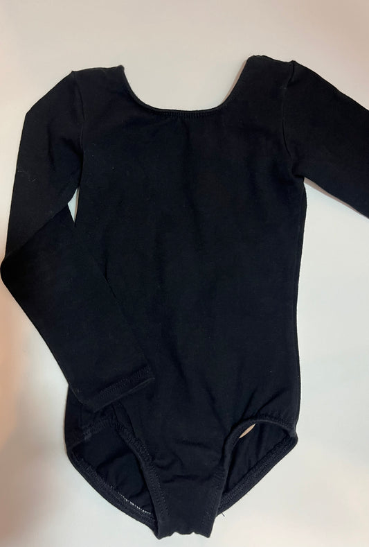 Black Long Sleeve Leotard Motionwear 2-3T