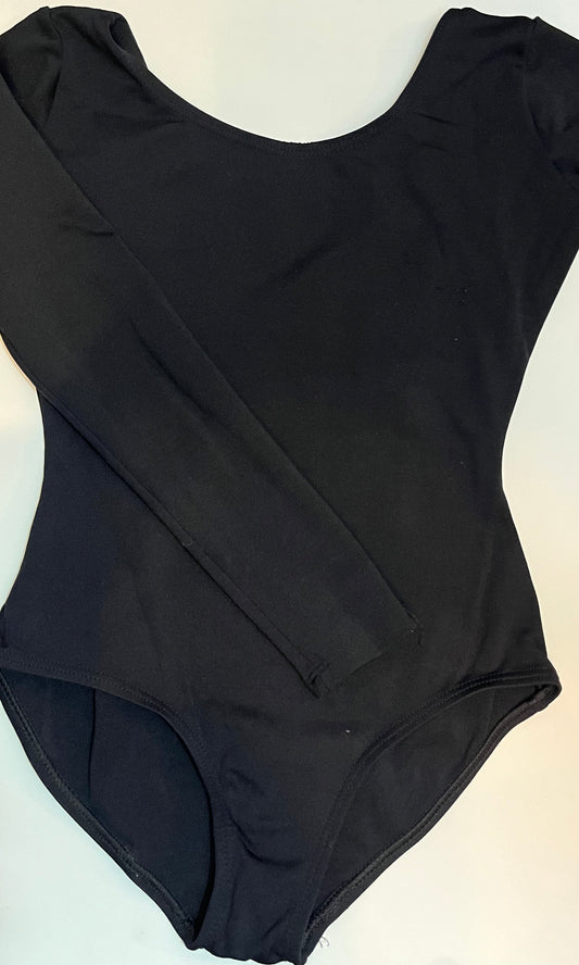 Black Long Sleeve Leotard Capezio Child Large