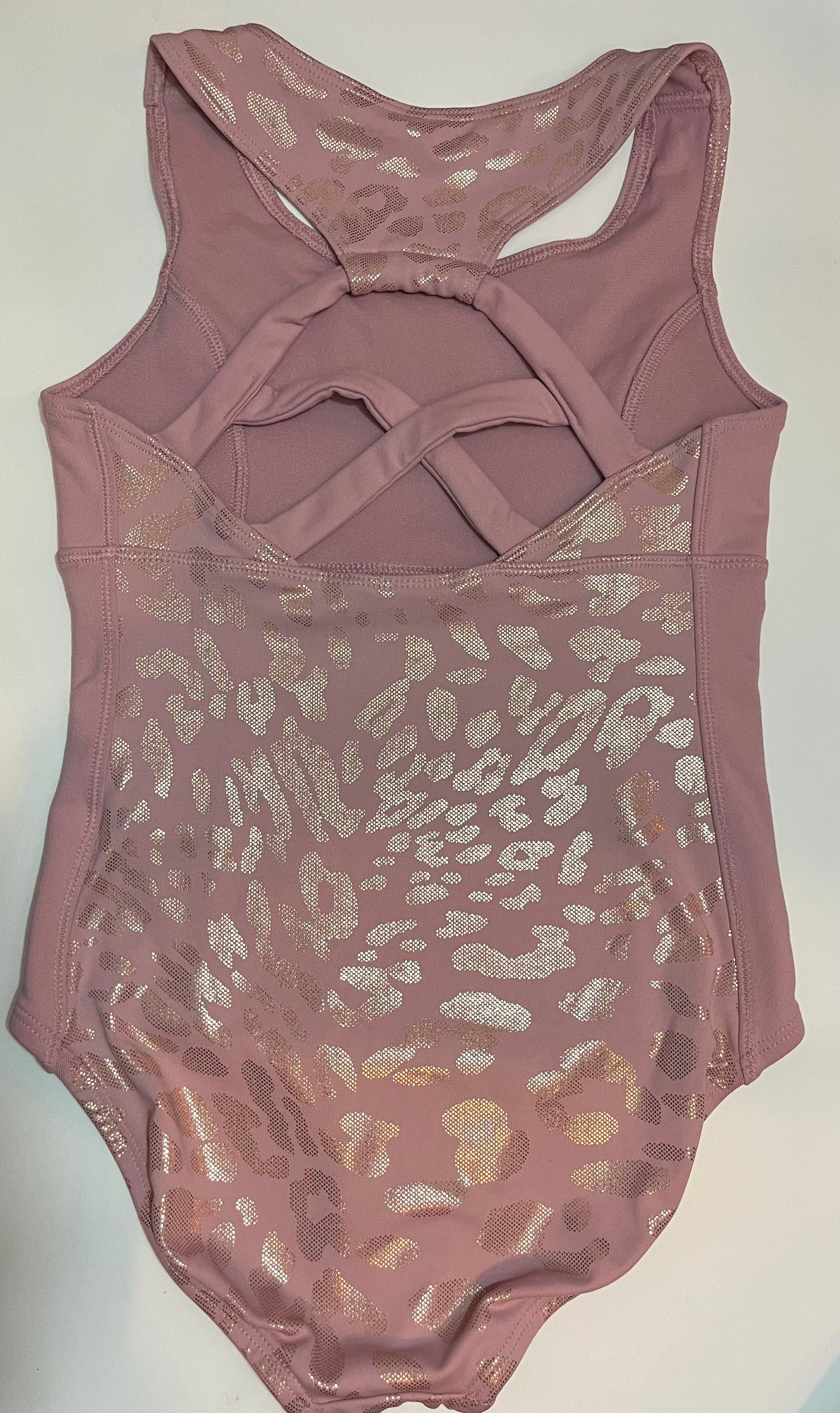 Pink Leopard Print Leotard Justice Child Medium (8)