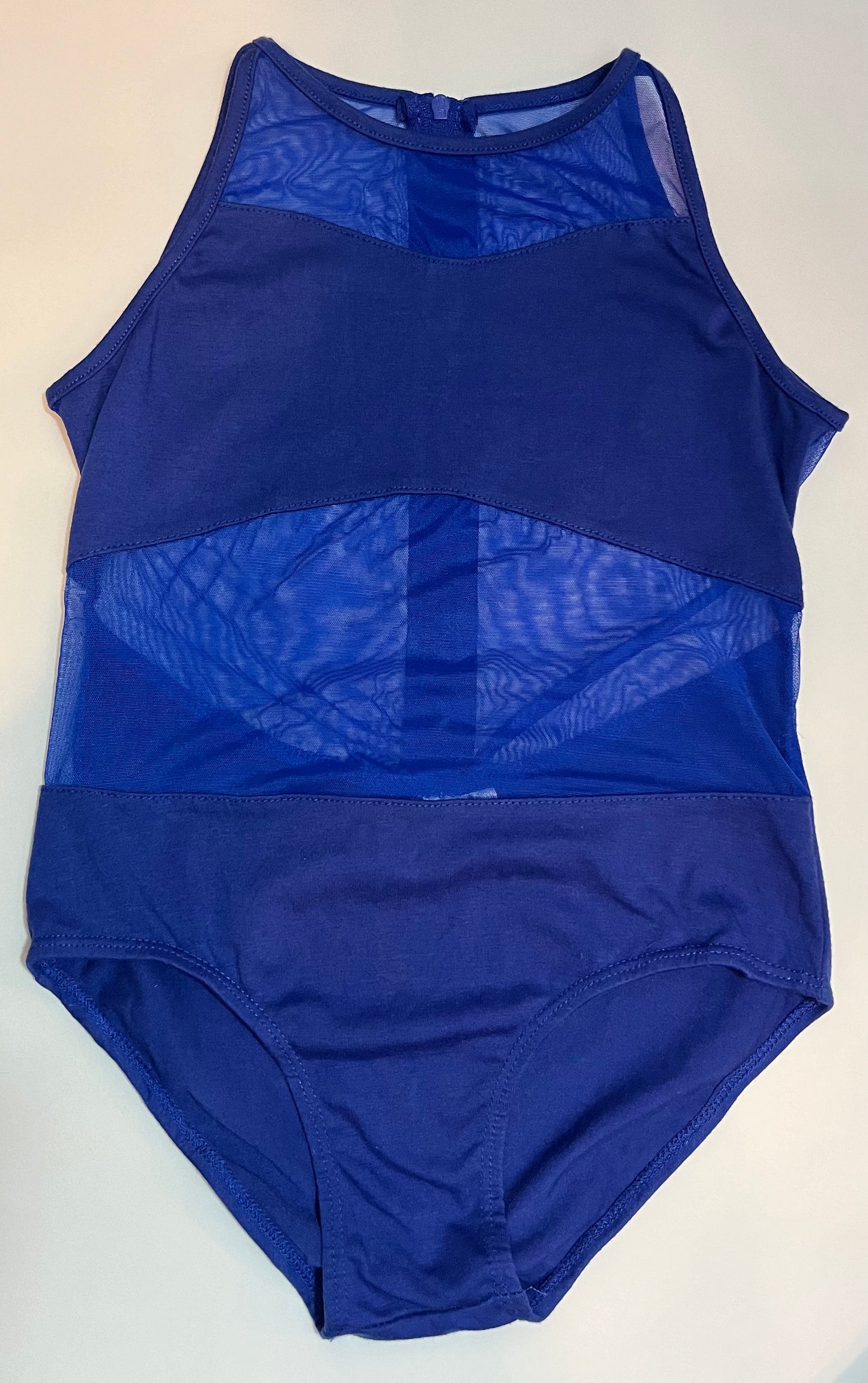 Blue Leotard+Mesh Cutouts iEFiEL Child Large