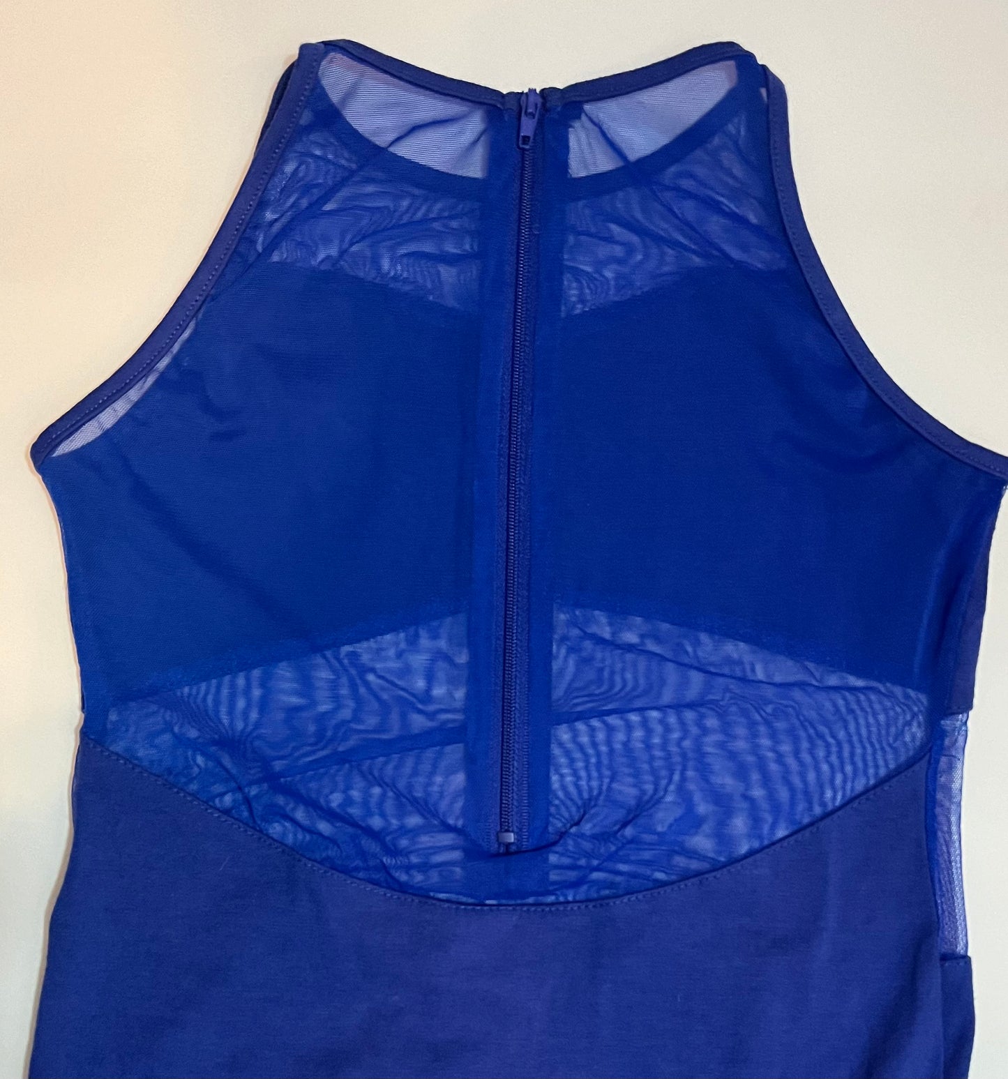 Blue Leotard+Mesh Cutouts iEFiEL Child Large